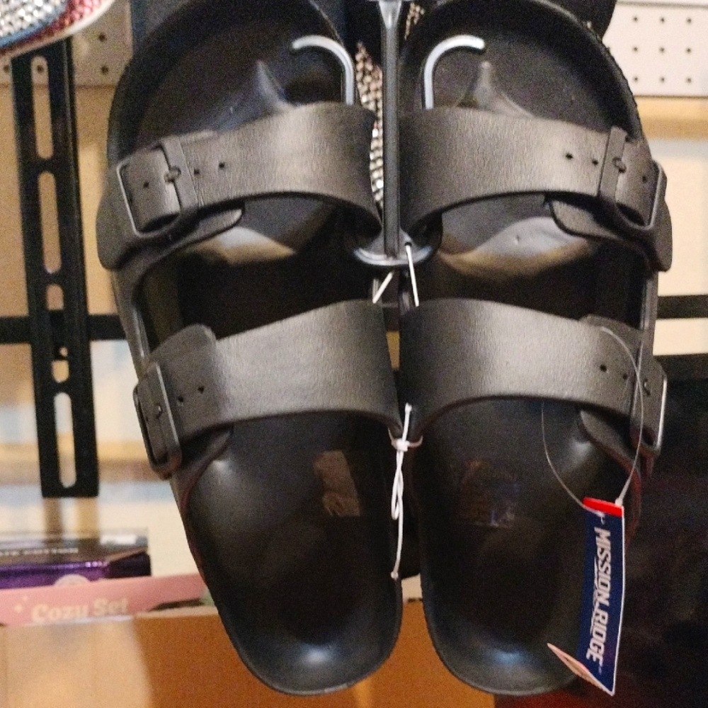 Men's Mission Ridge Black Sandals